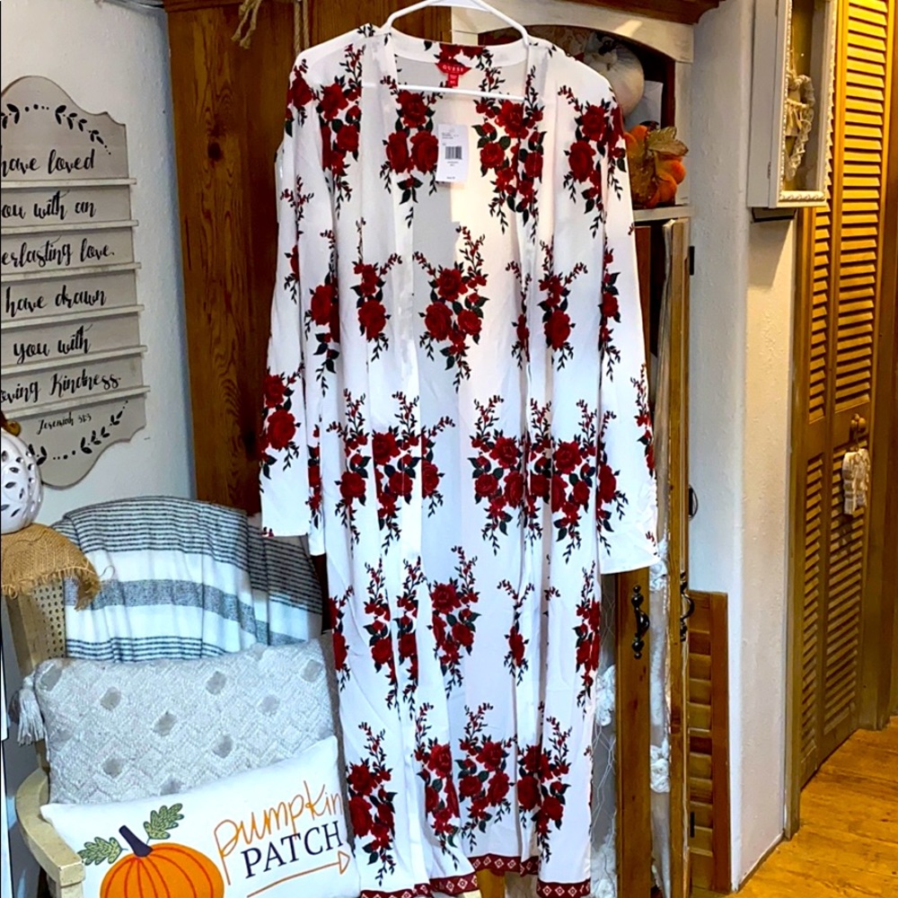 NWT GUESS ROSE 🌹 Duster